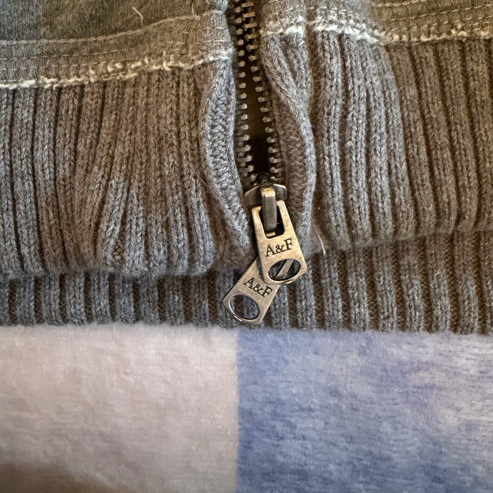 Abercrombie & Fitch Gray Sherpa-Lined Jacket - Picture 3 of 4